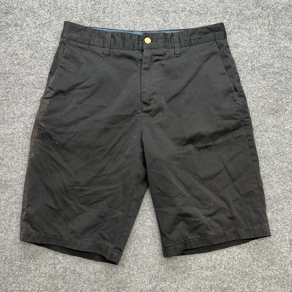 Volcom Men's Black Shorts Size 31 Skater Y2K Pockets